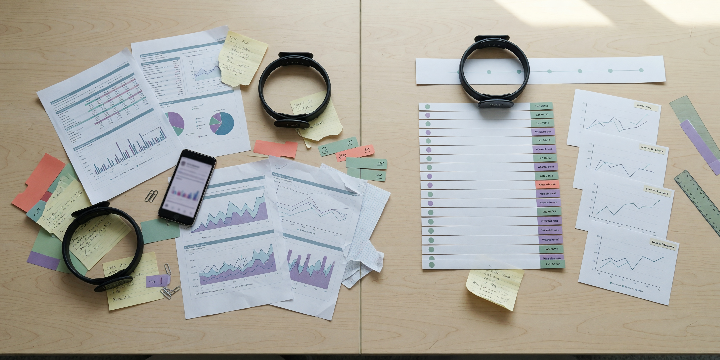Fragmented health records reorganized into a source-aware timeline