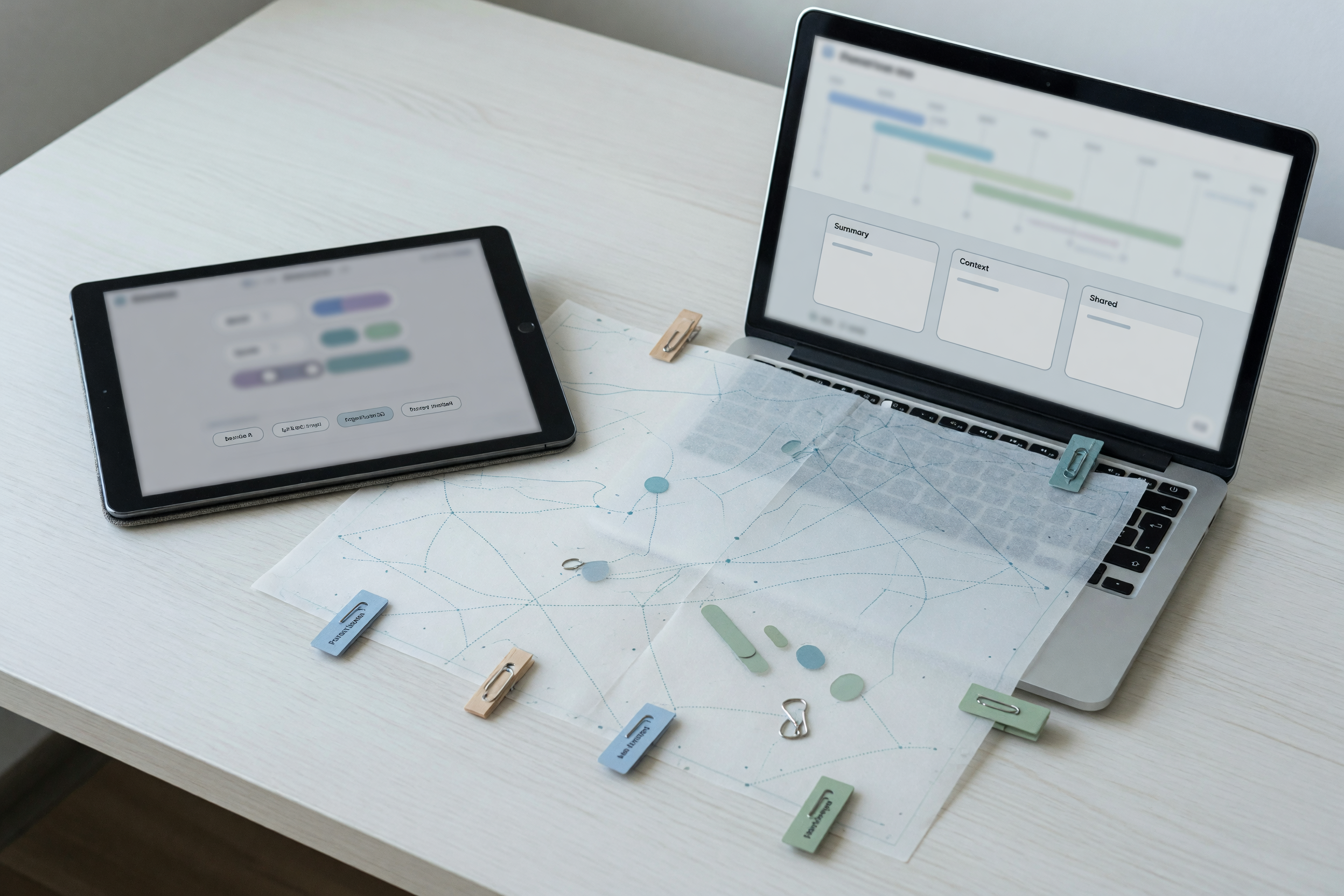 Authorized health context shared between a patient device and practitioner review workspace